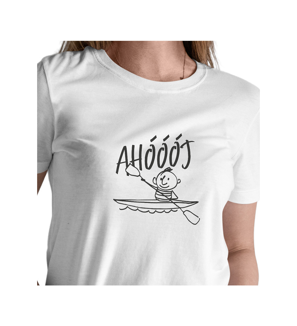 Bílé dámské tričko – Ahoooj