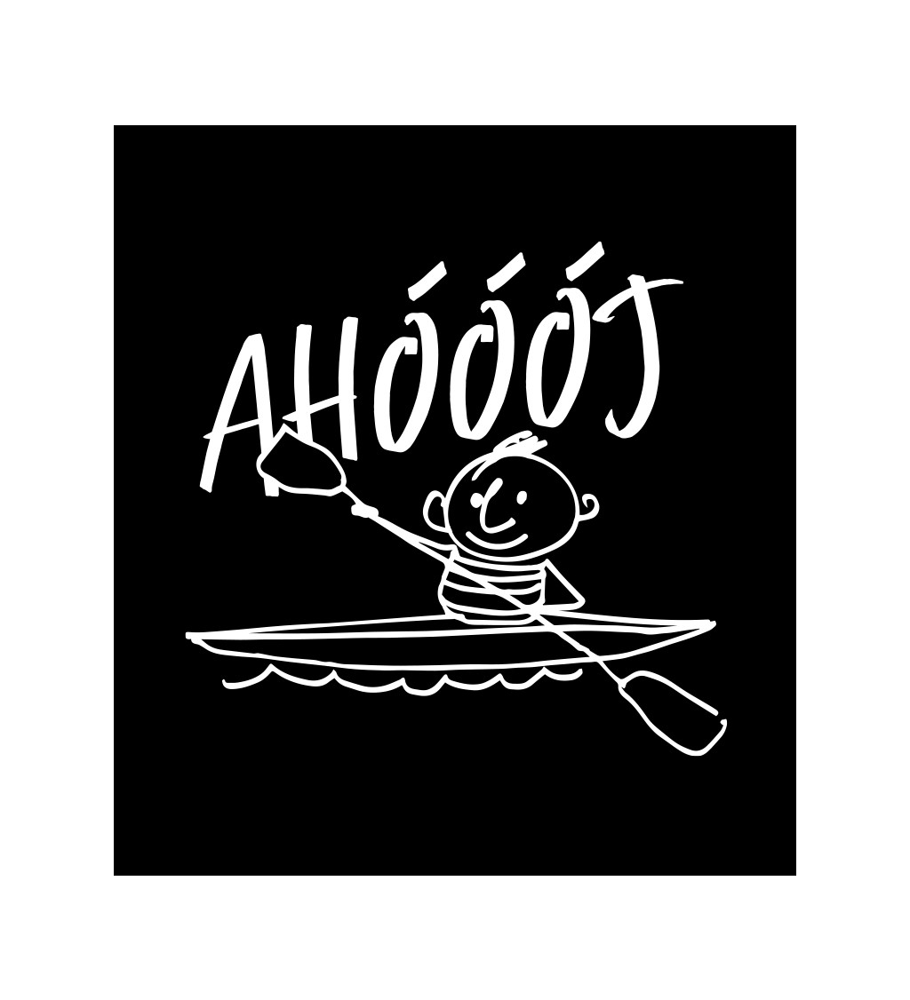 Černé pánské tričko – Ahoooj