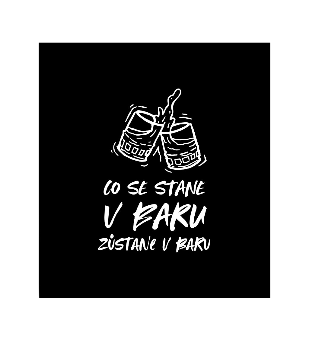 Černé dámské tričko – Co se stane v baru, to zůstane v baru