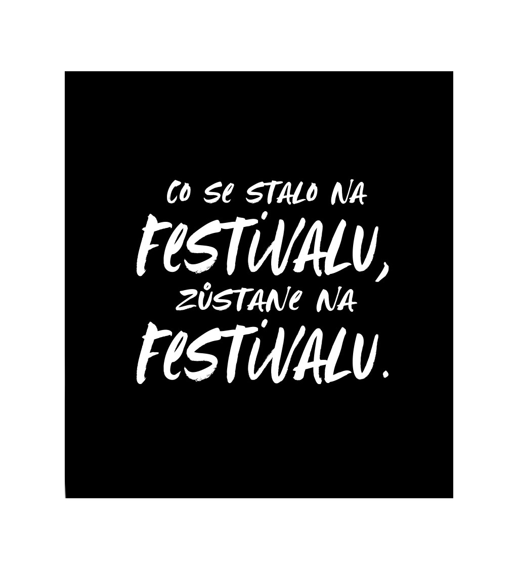 Černé dámské tričko – Co se stane na festivalu