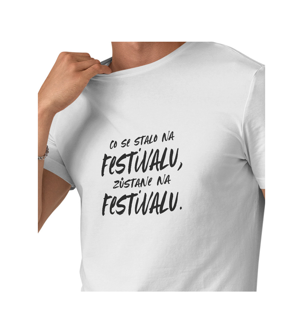 Bílé pánské tričko – Co se stane na festivalu