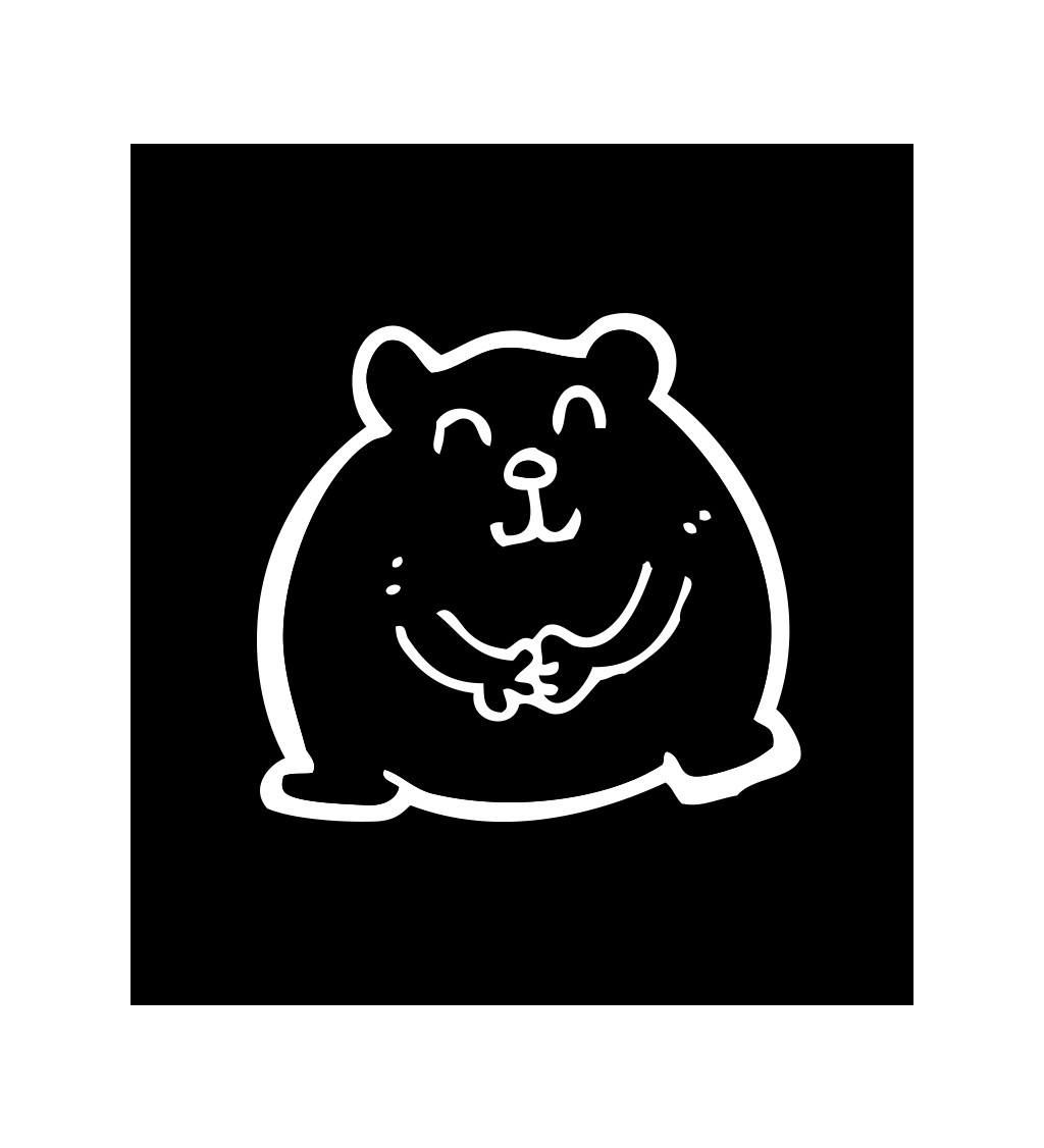 Černé pánské tričko – Křeček