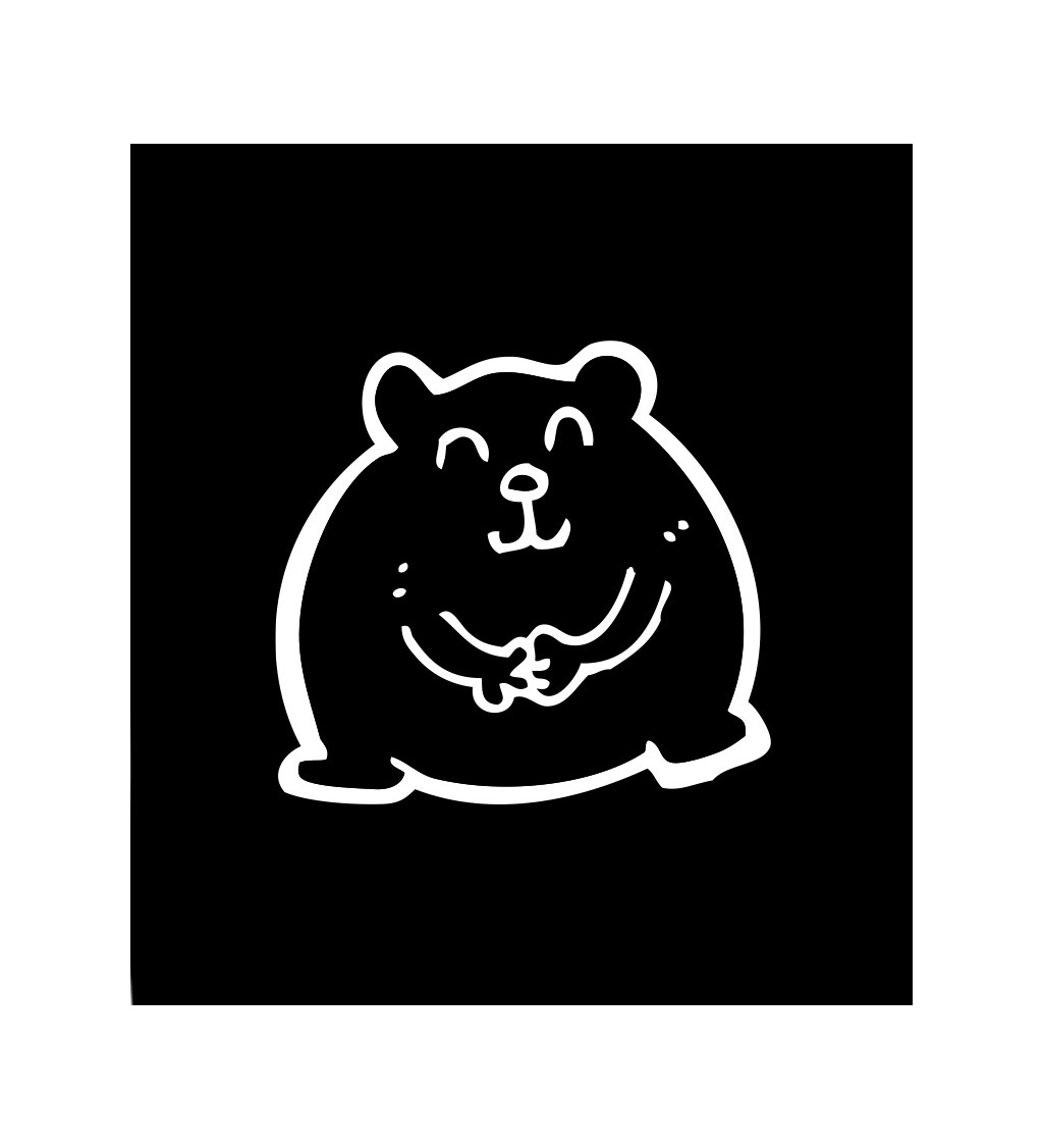 Černé dámské tričko – Křeček