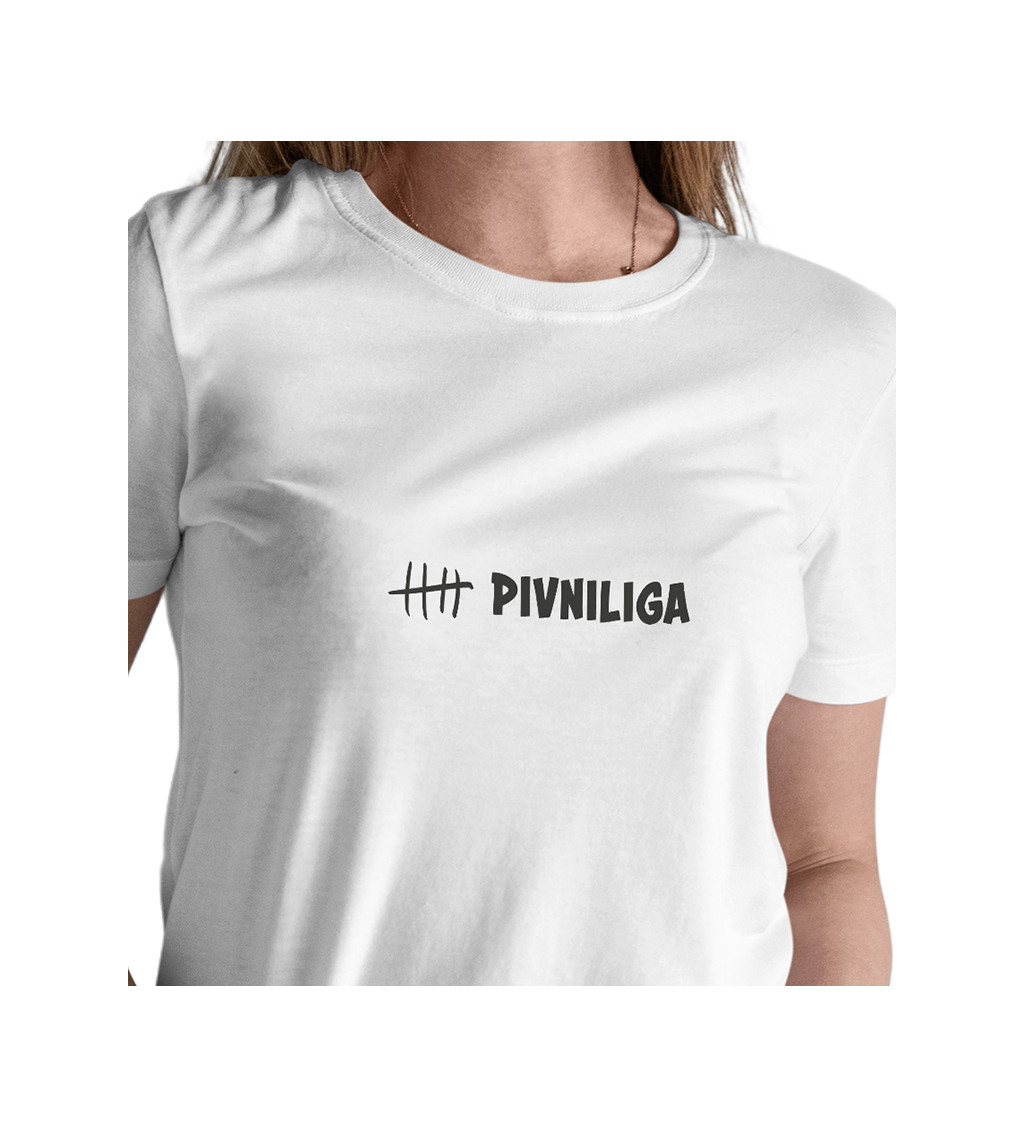 Bílé dámské tričko – Pivní liga