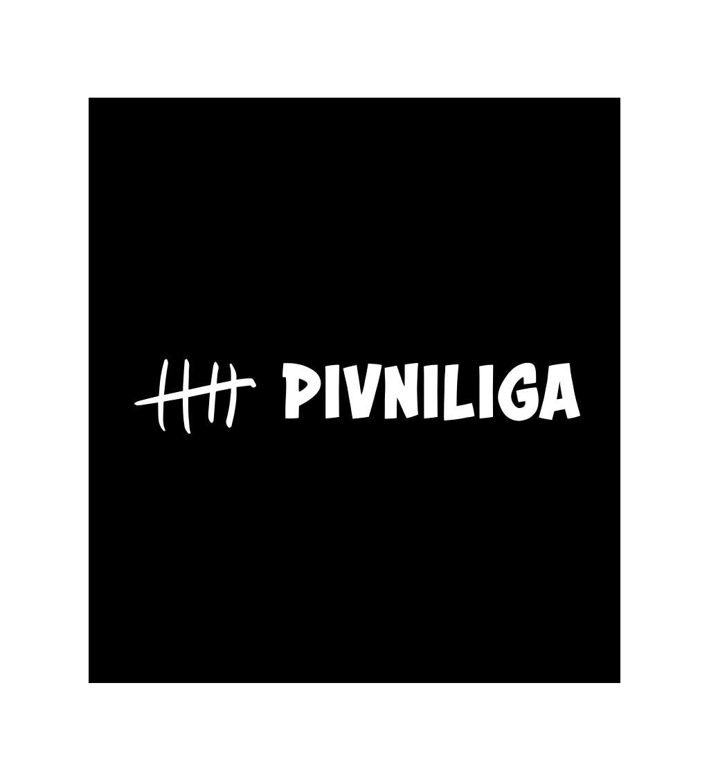 Černé pánské tričko – Pivní liga