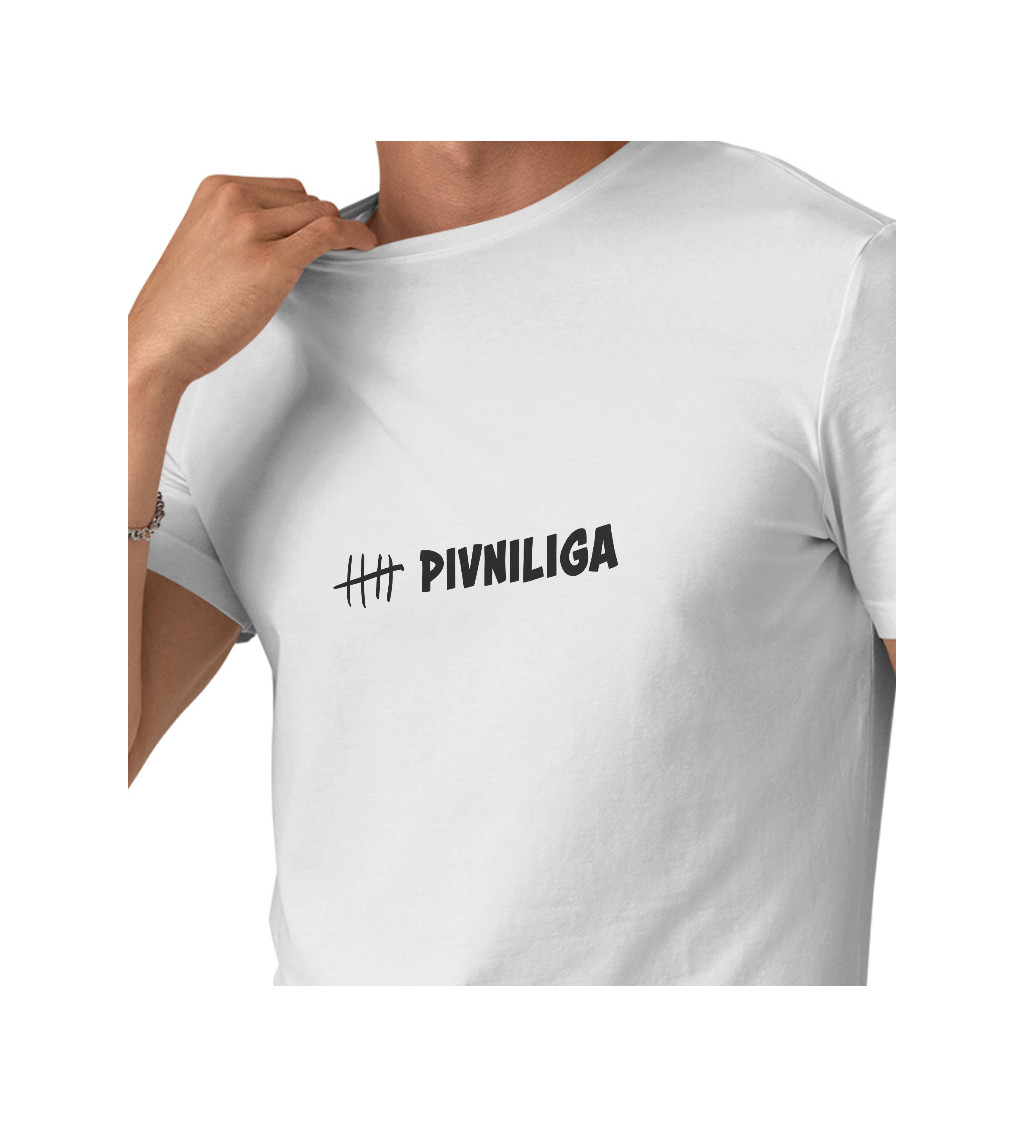 Bílé pánské tričko – Pivní liga