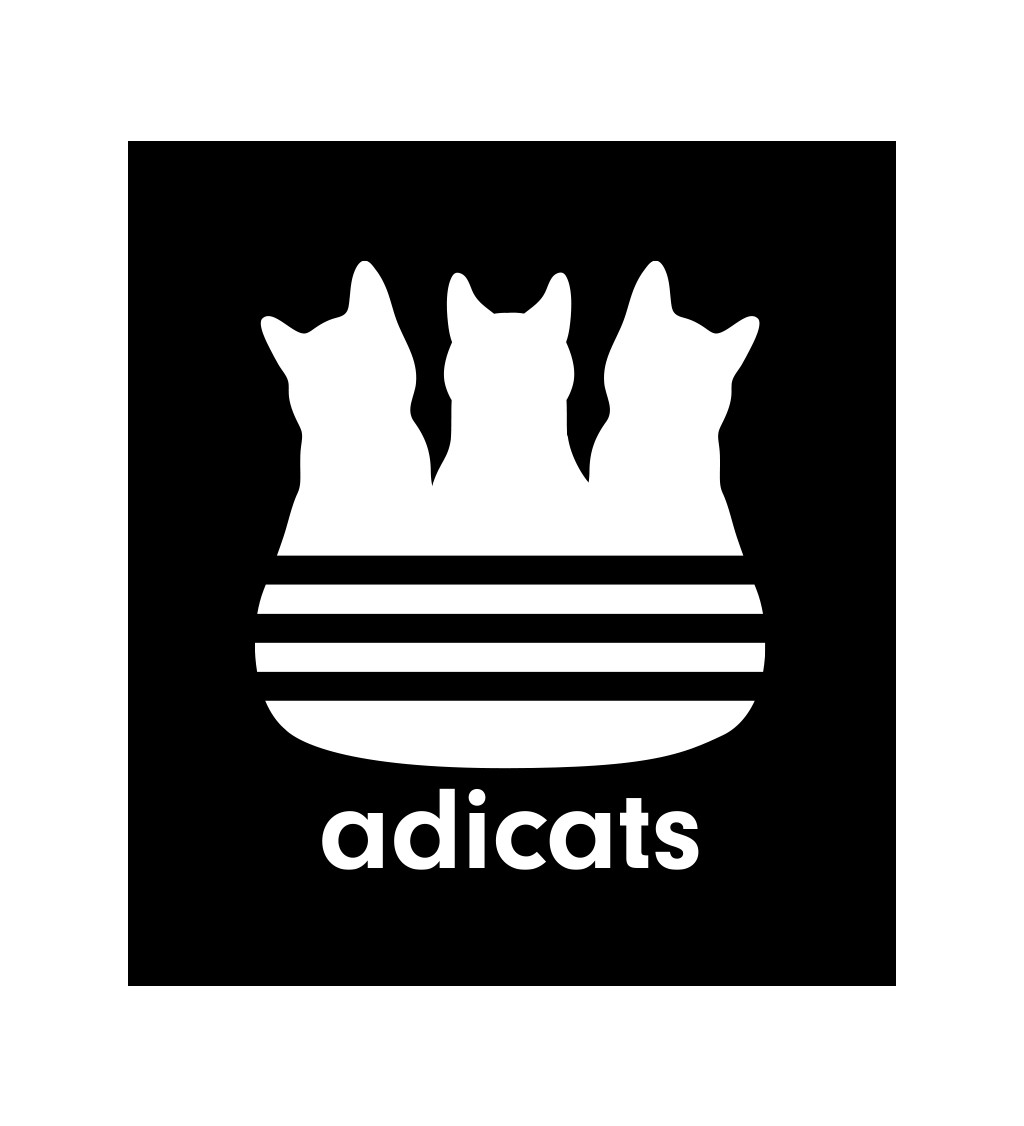 Černé pánské tričko – Adicats