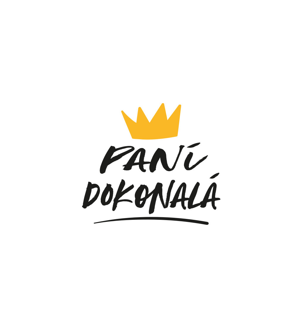 Bílé dámské tričko – Paní dokonalá