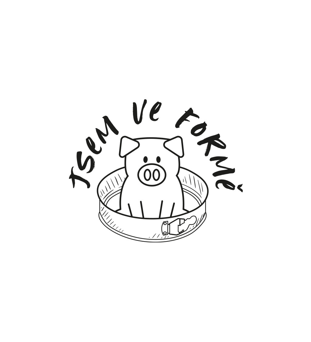 Bílé pánské tričko – Jsem ve formě
