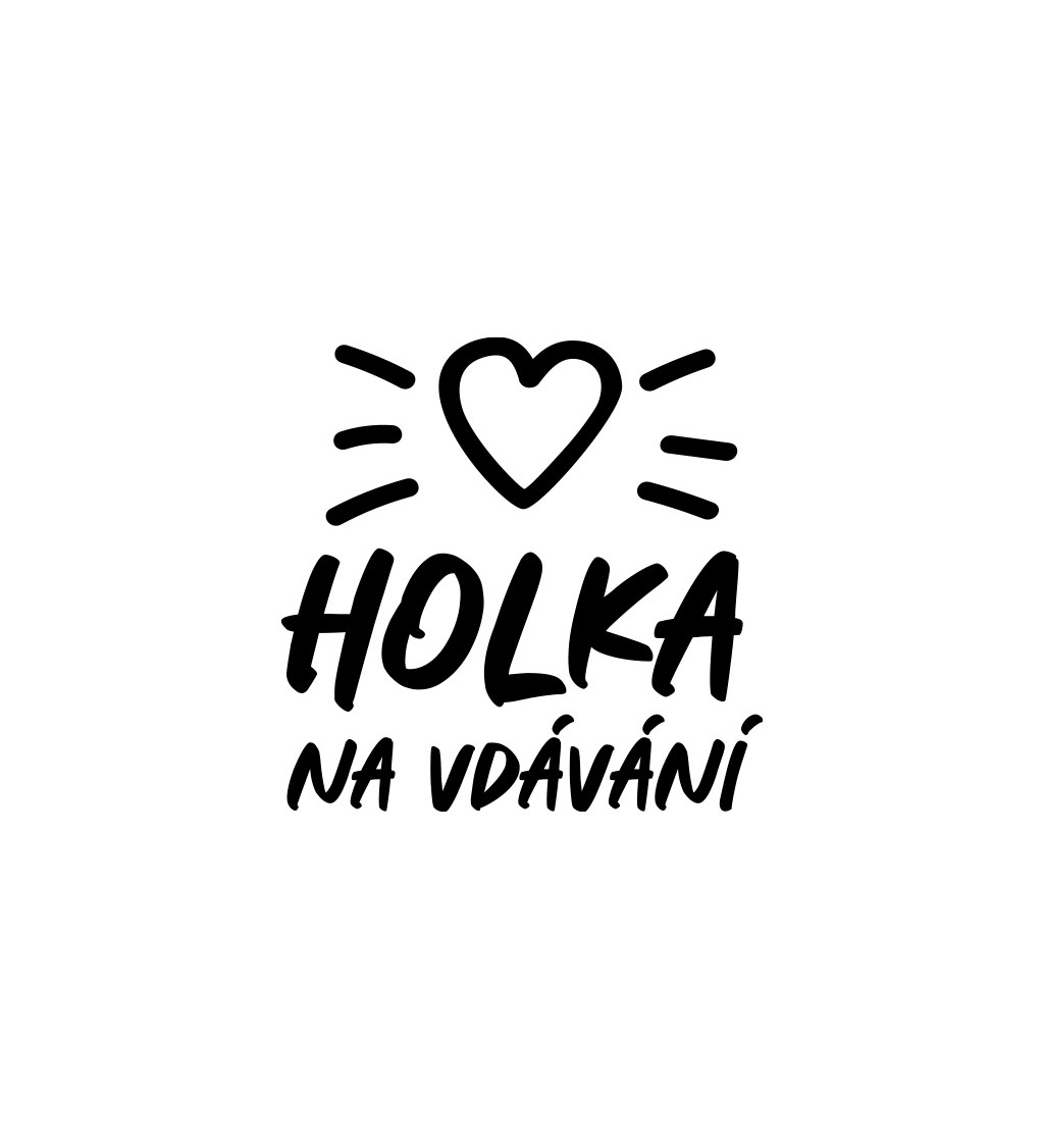 Dámské bílé tričko – Holka na vdávání