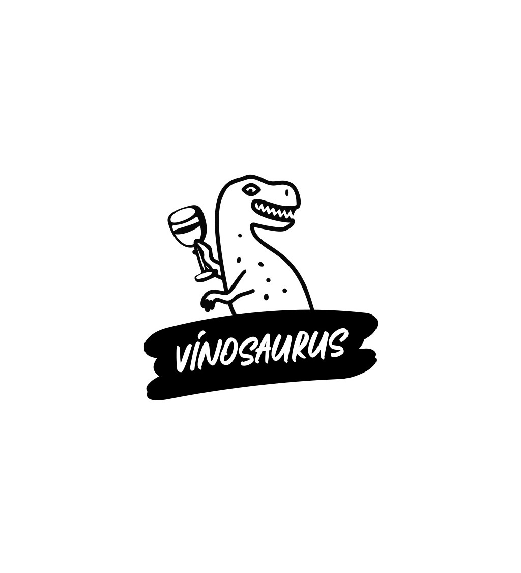 Dámské bílé tričko – Vínosaurus
