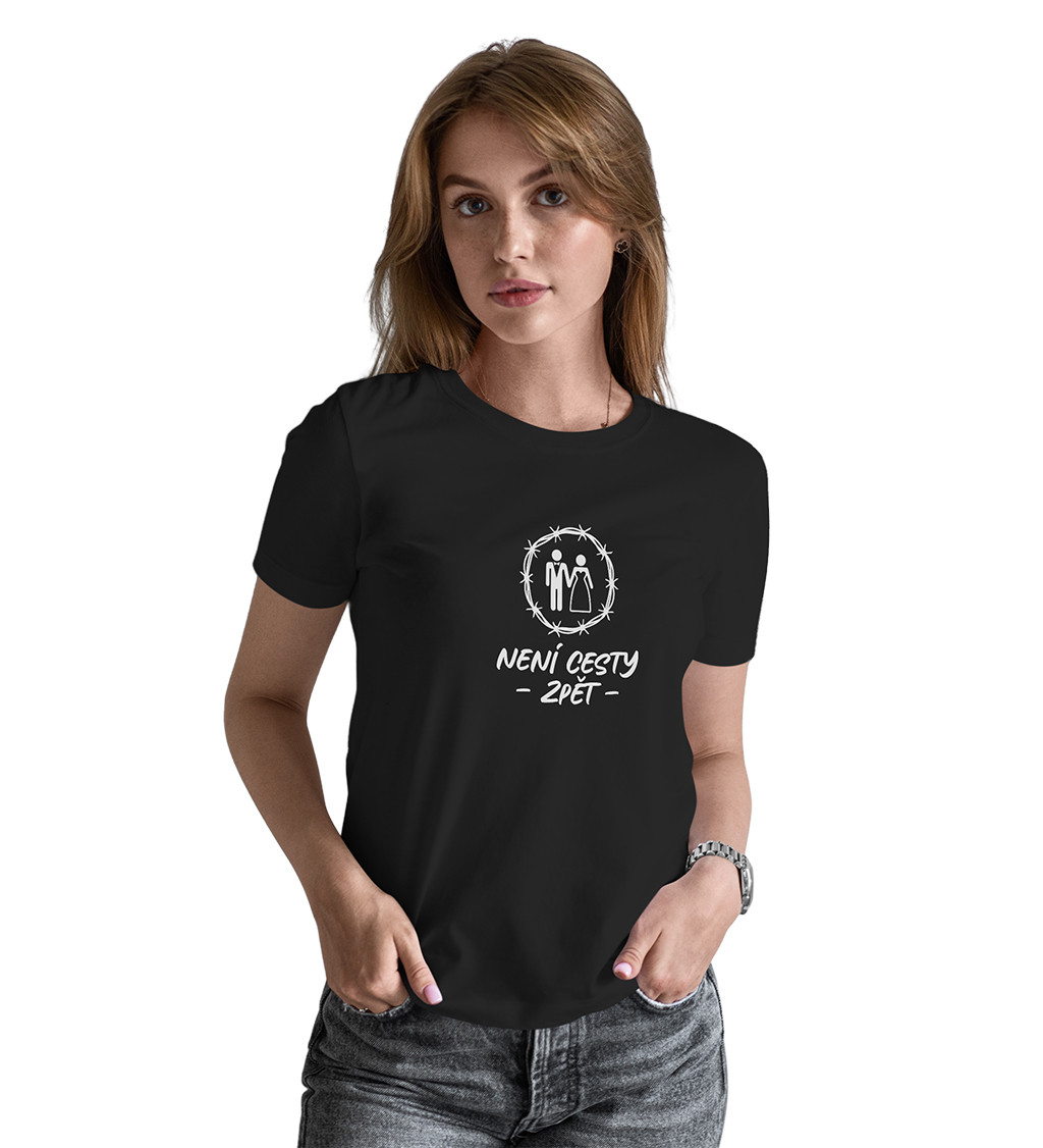 Dámské černé tričko – Není cesty zpět