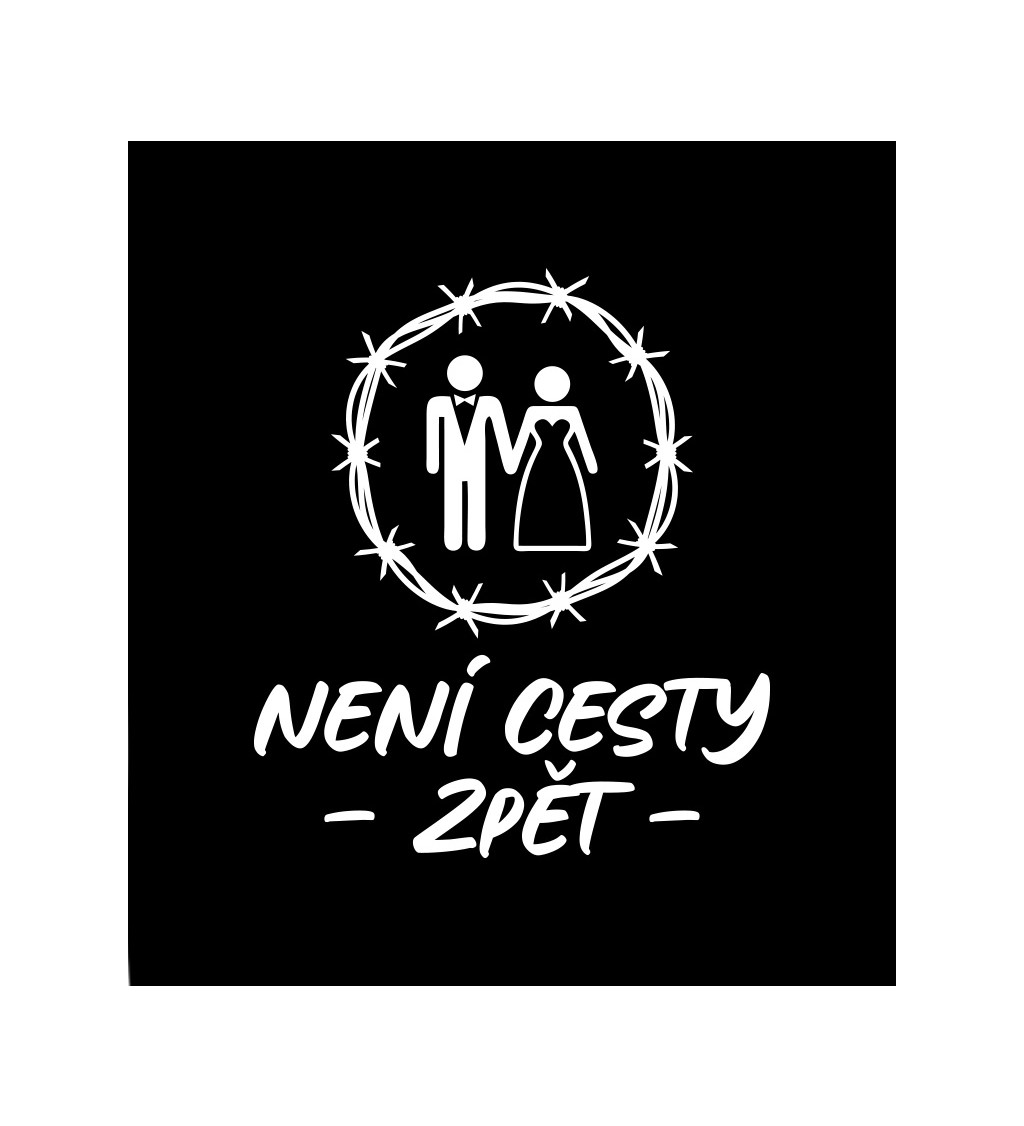 Dámské černé tričko – Není cesty zpět