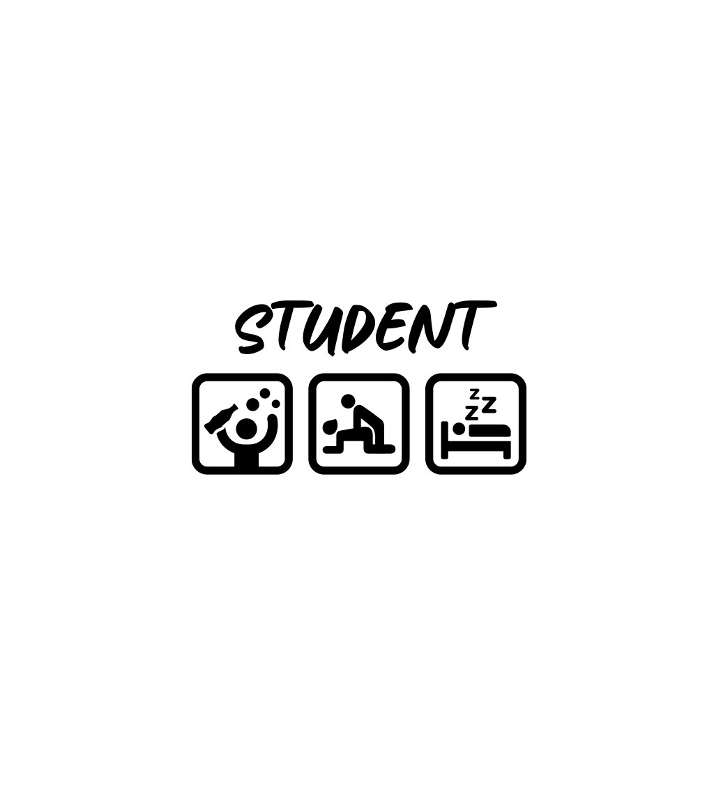 Dámské bílé tričko – Student