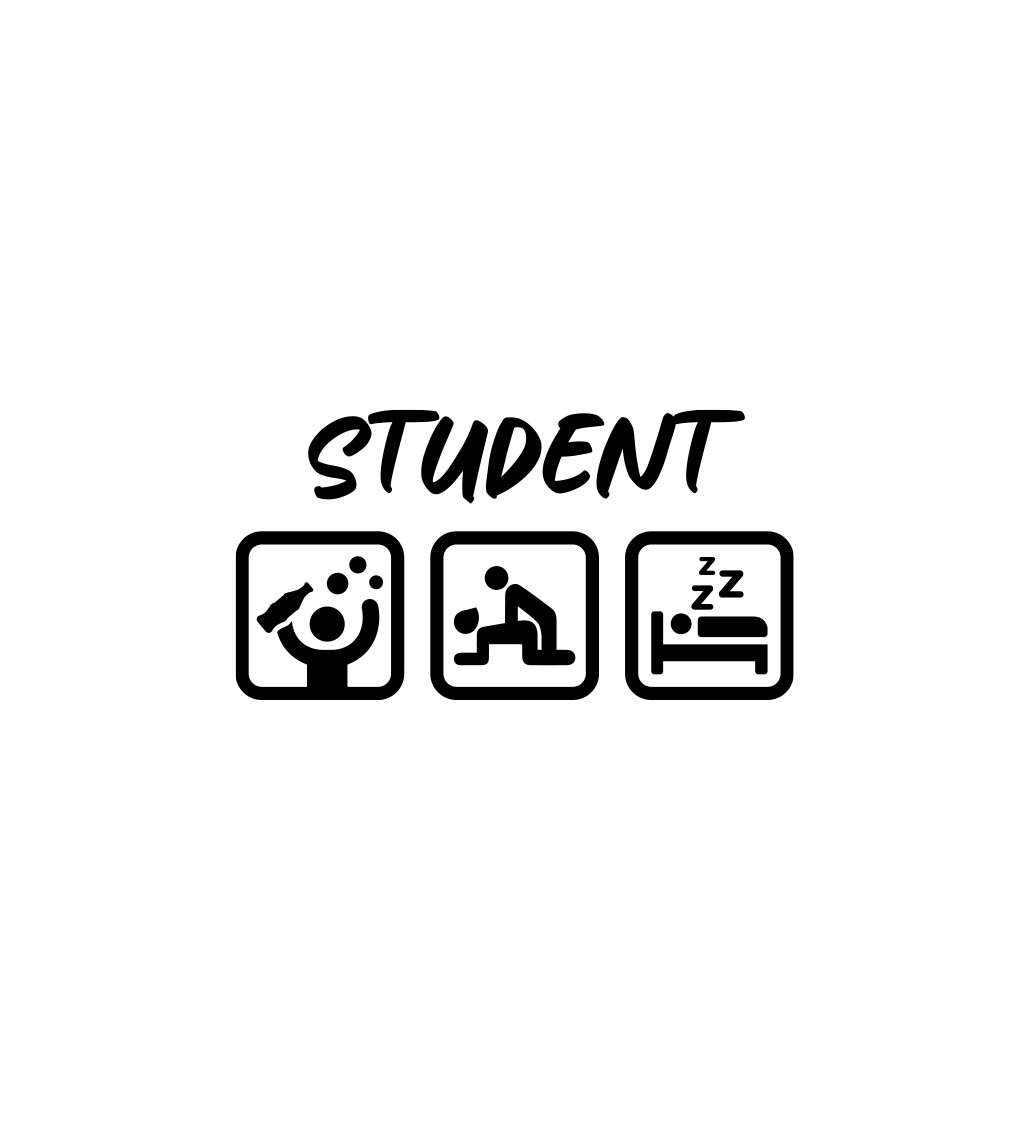 Pánské bílé tričko – Student