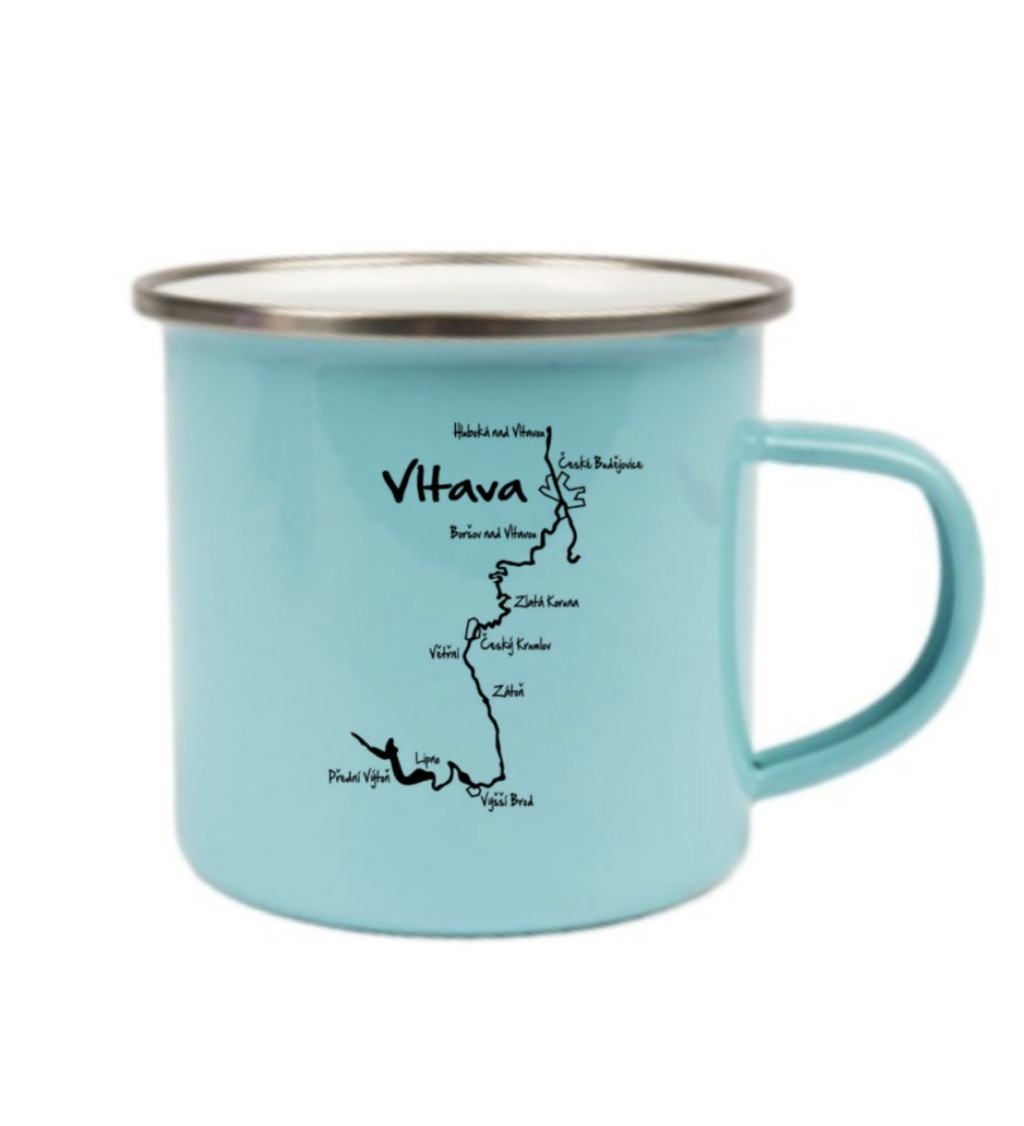 Modrý plecháček – Vltava mapa