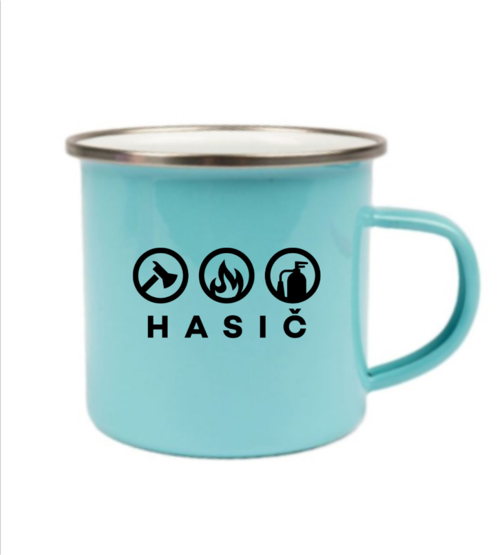 Modrý plecháček – Hasič