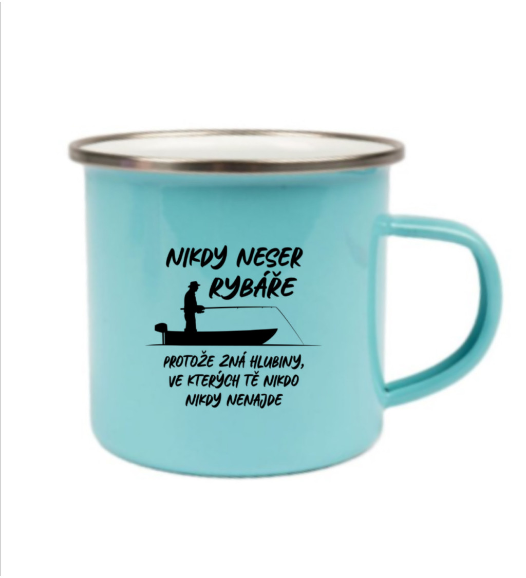 Modrý plecháček – Nikdy neser rybáře