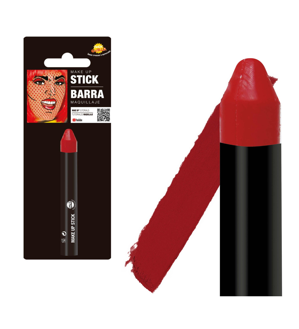 Červená make-up tužka