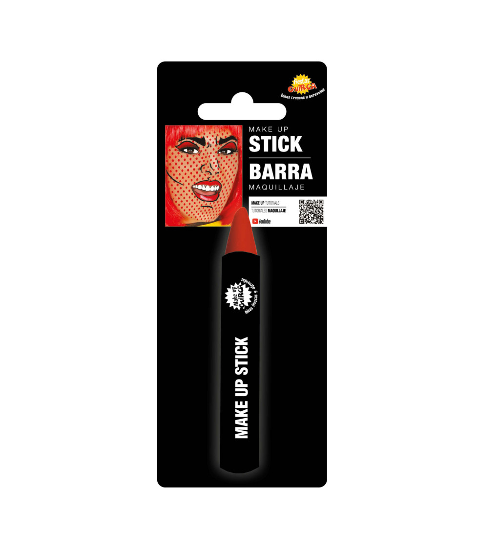 Červená make-up tužka