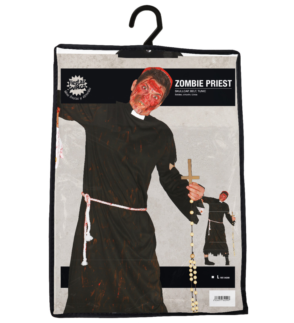 Pánský kostým zombie kněze