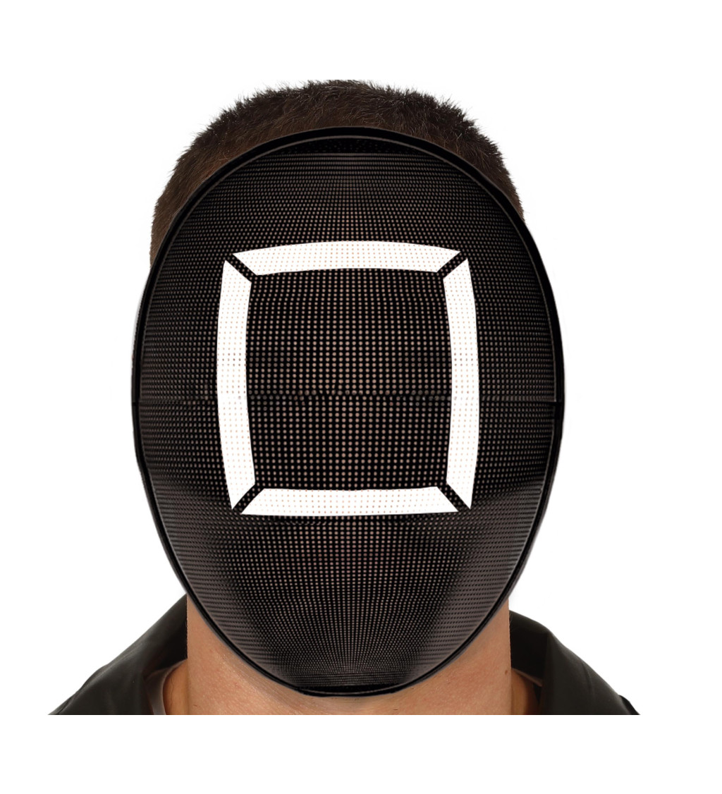 Maska z PVC – černý hráč