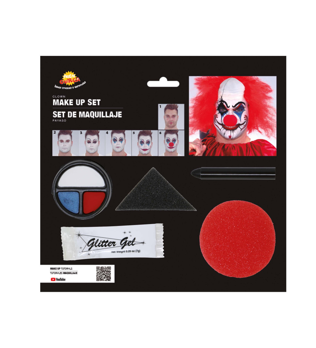 Klaunský make-up set