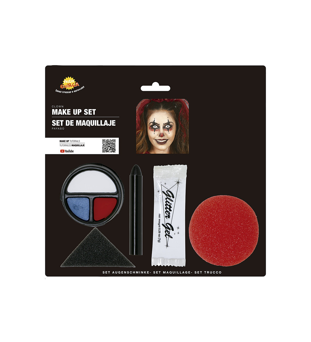 Klaunský make-up set