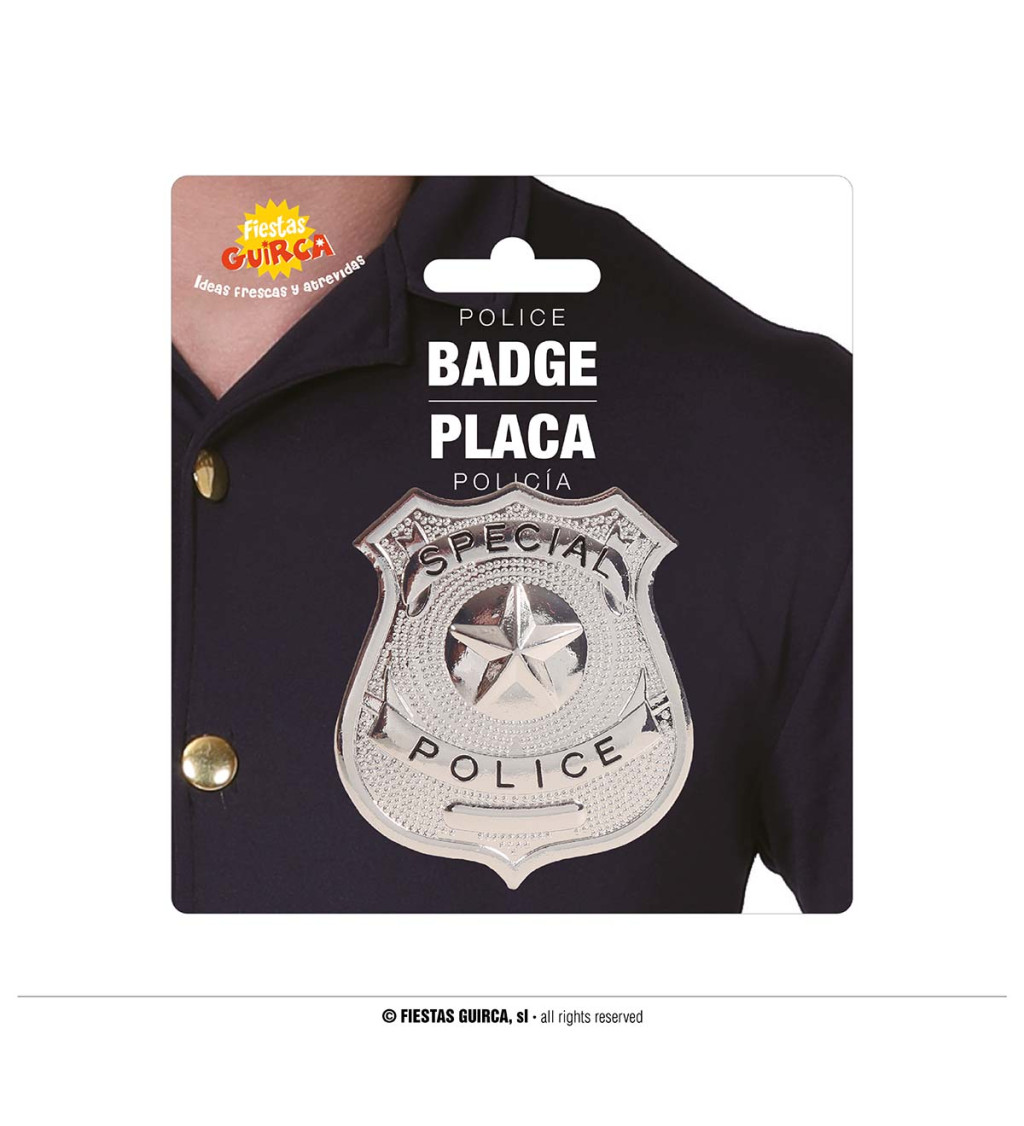 Policejní odznak – kovový