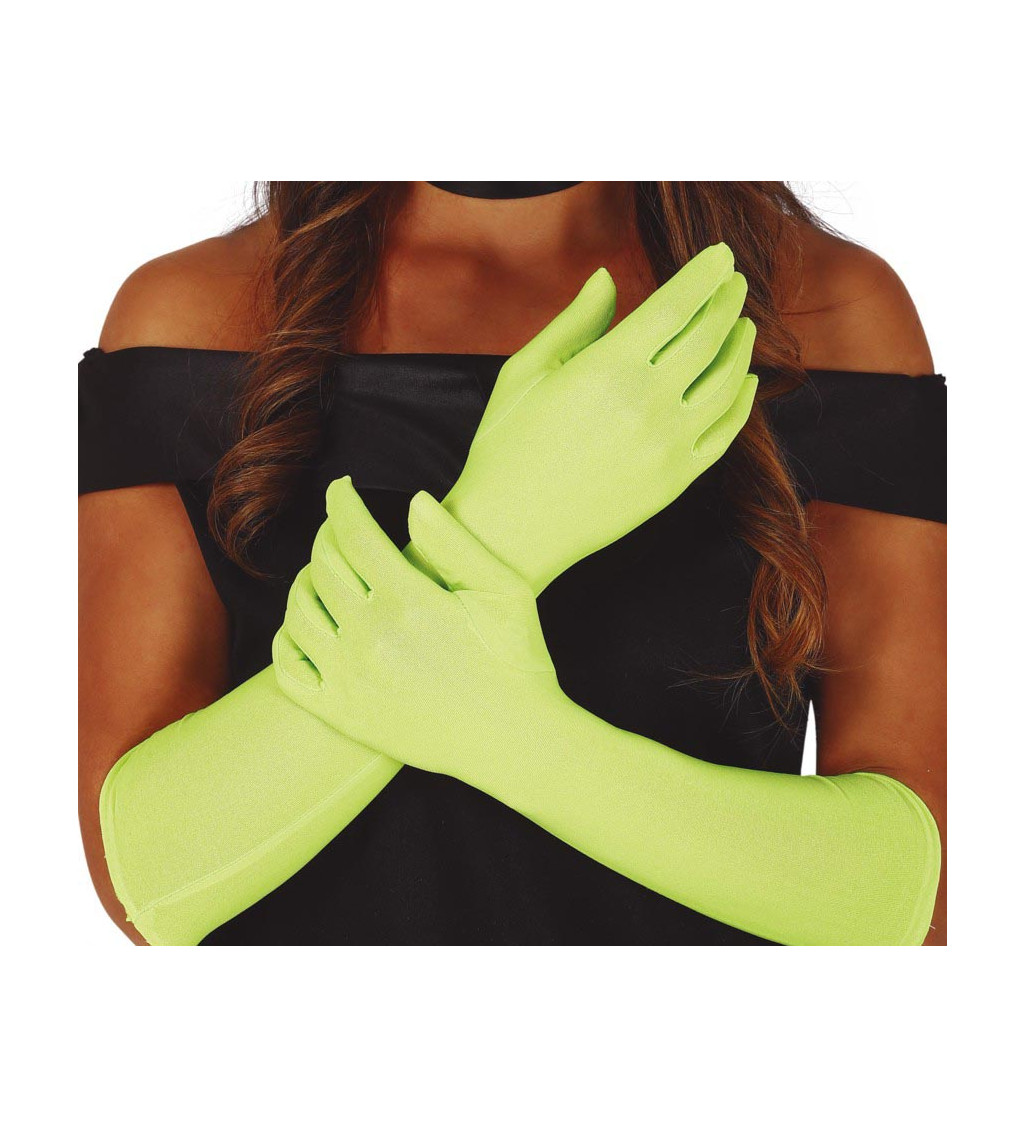 Neonově žluté rukavice