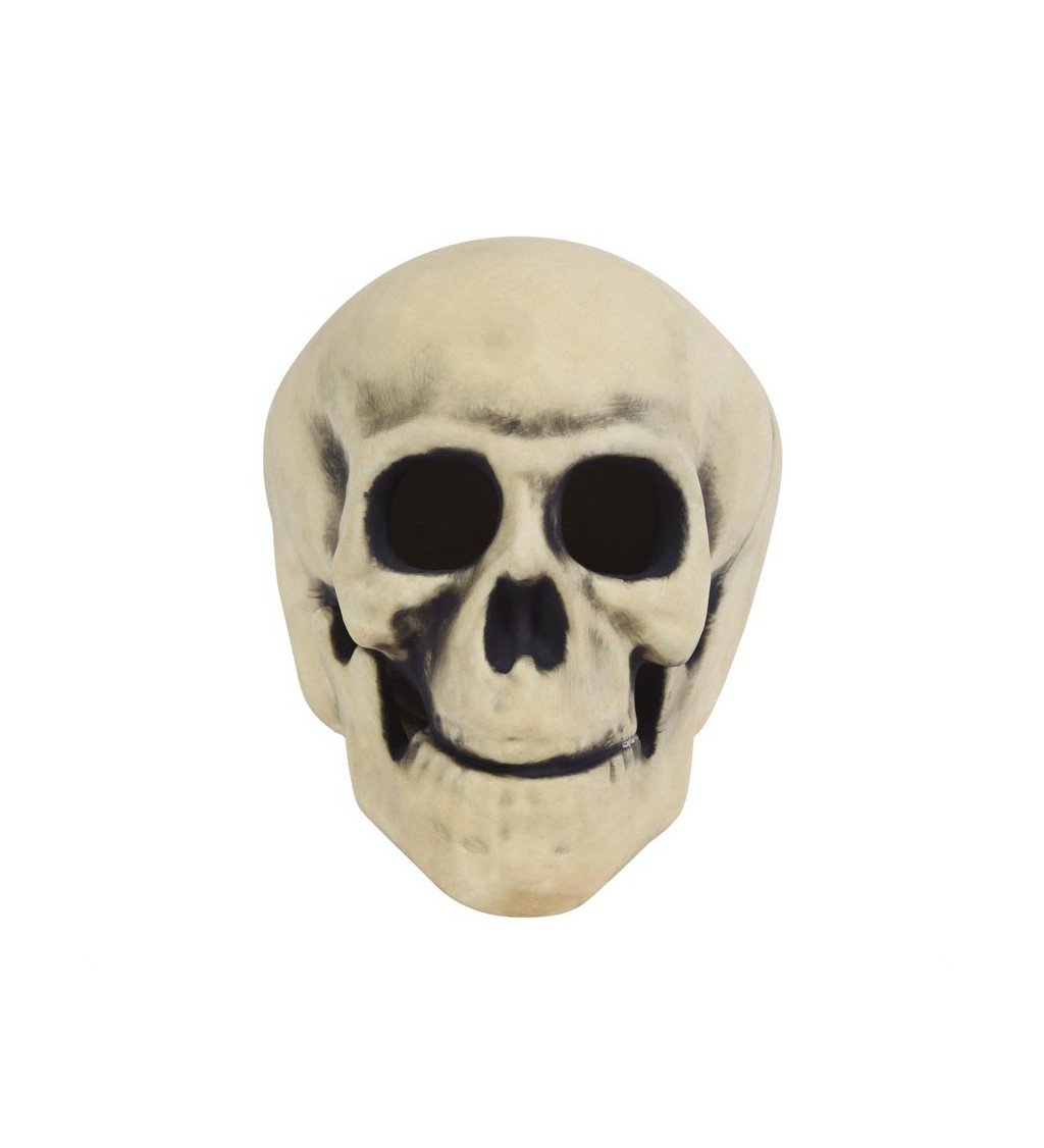 LED lebka s osvětlením