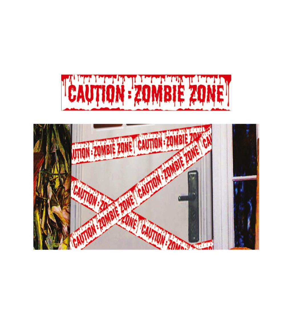 Výstražná páska „Caution“