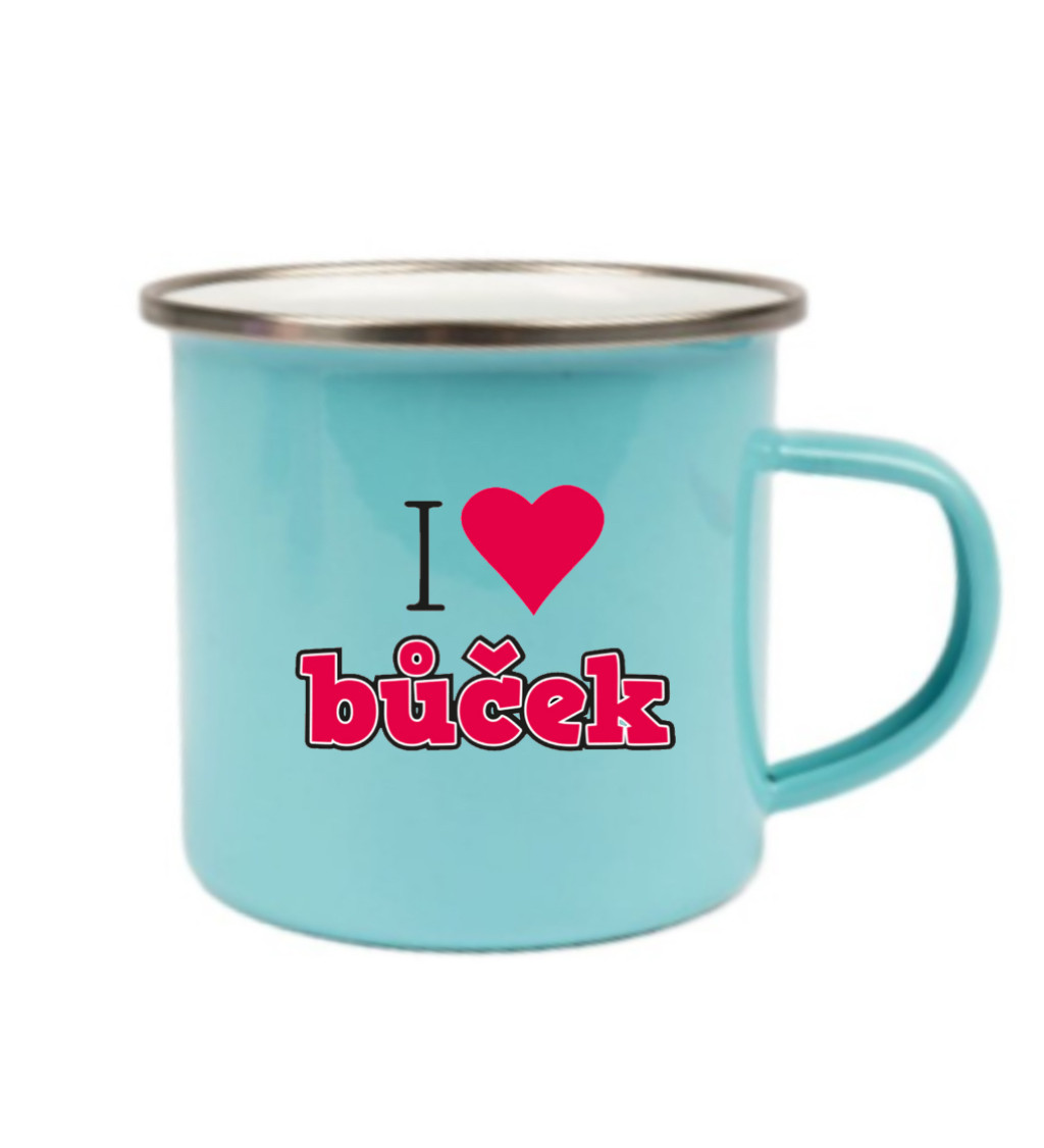 Modrý plecháček – I love bůček