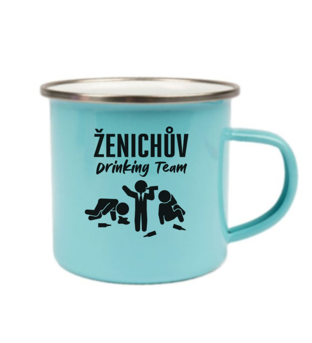 Modrý plecháček – Drinking team