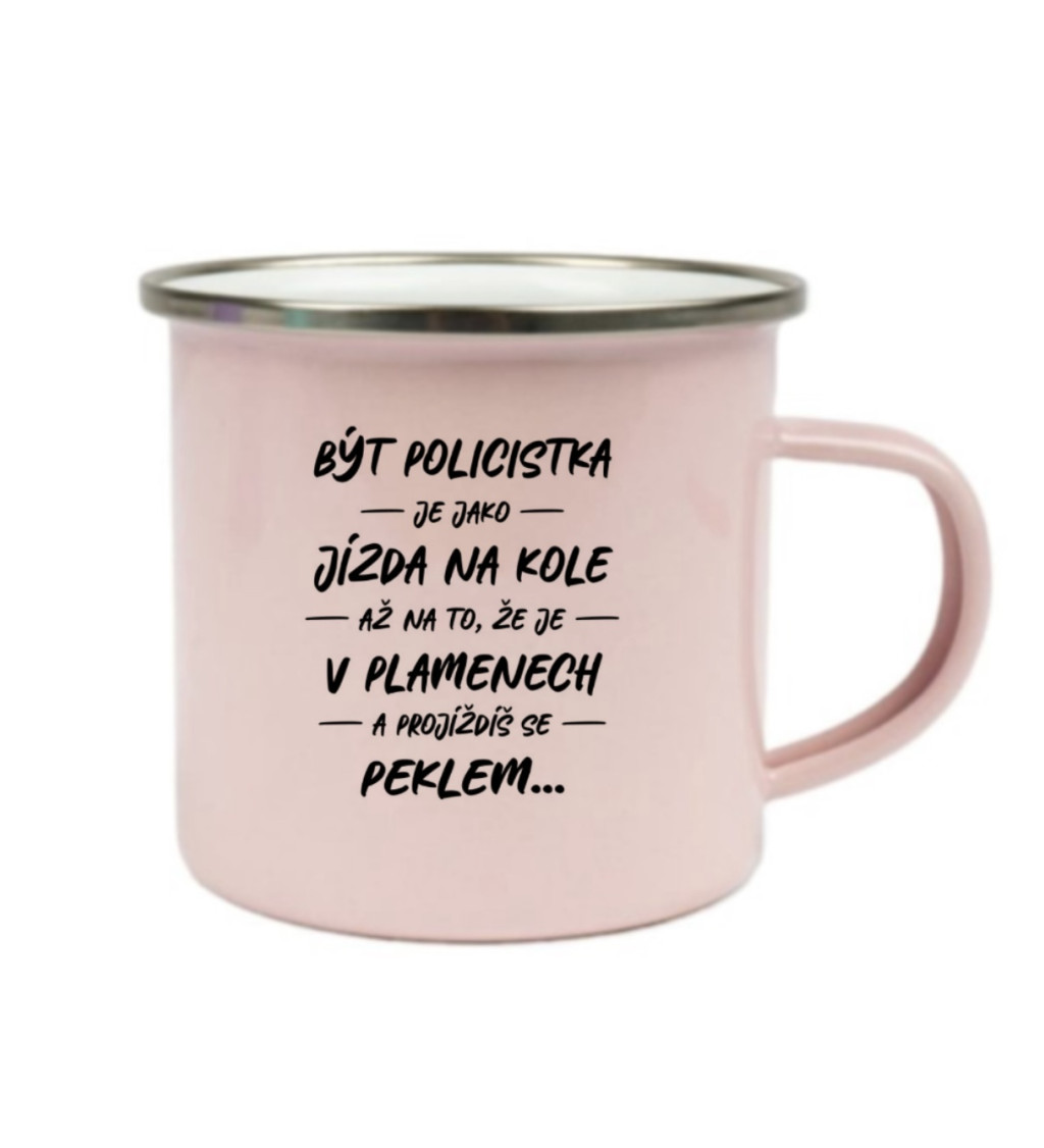 Růžový plecháček – Být policistka je jako