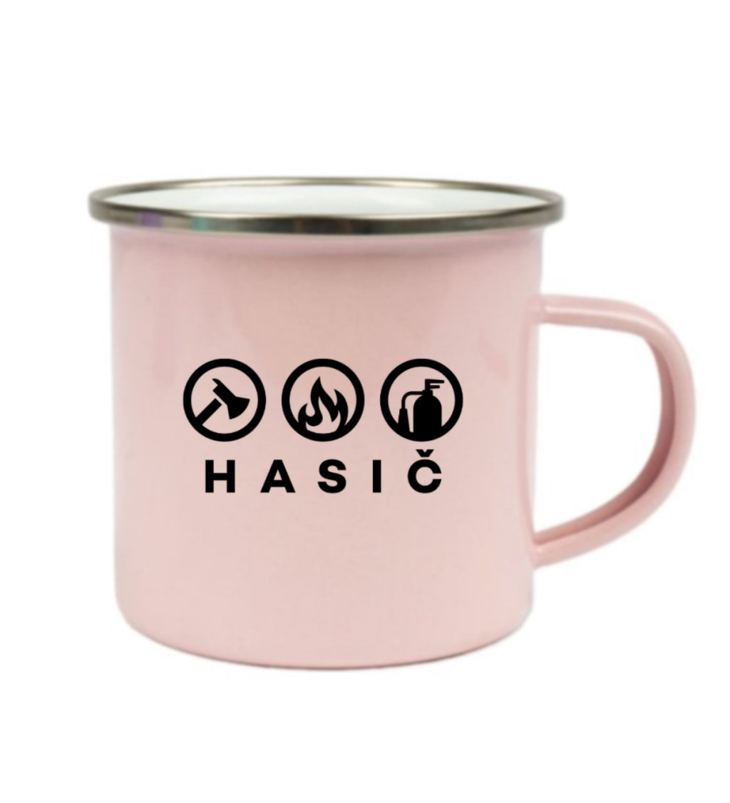 Růžový plecháček – Hasič