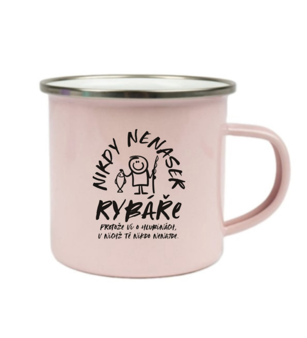 Růžový plecháček – Nikdy nenaser rybáře