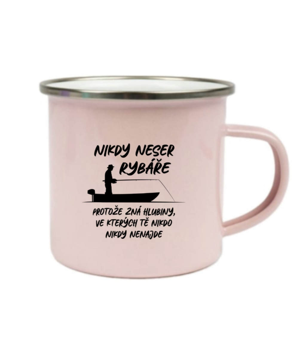 Růžový plecháček – Nikdy neser rybáře