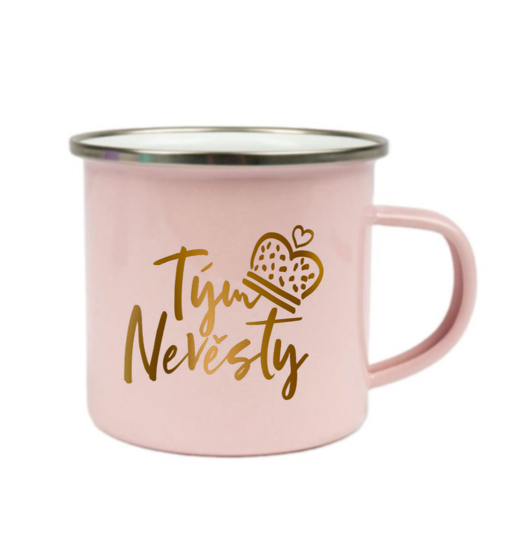 Růžový plecháček – Tým nevěsty koruna