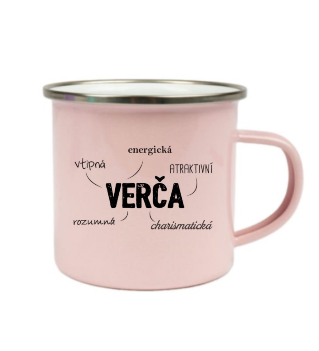 Růžový plecháček – Verča