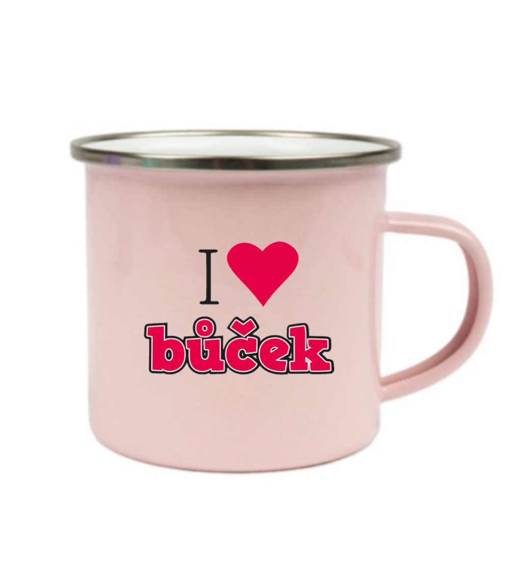 Růžový plecháček – I love bůček