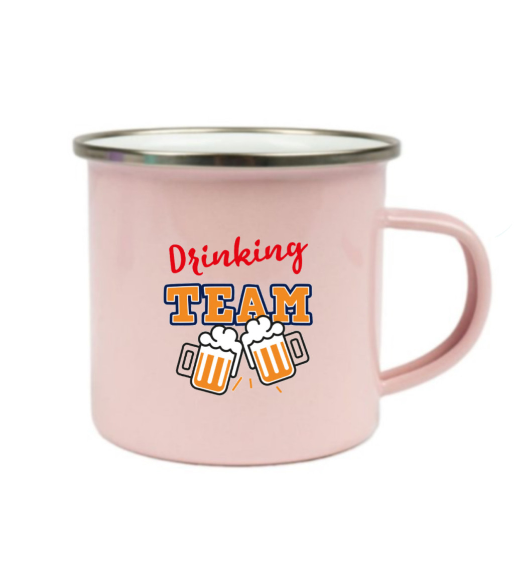 Růžový plecháček – Drinking team