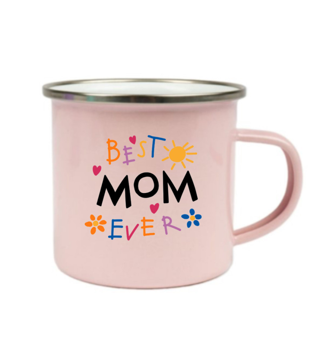 Růžový plecháček – Best mom ever