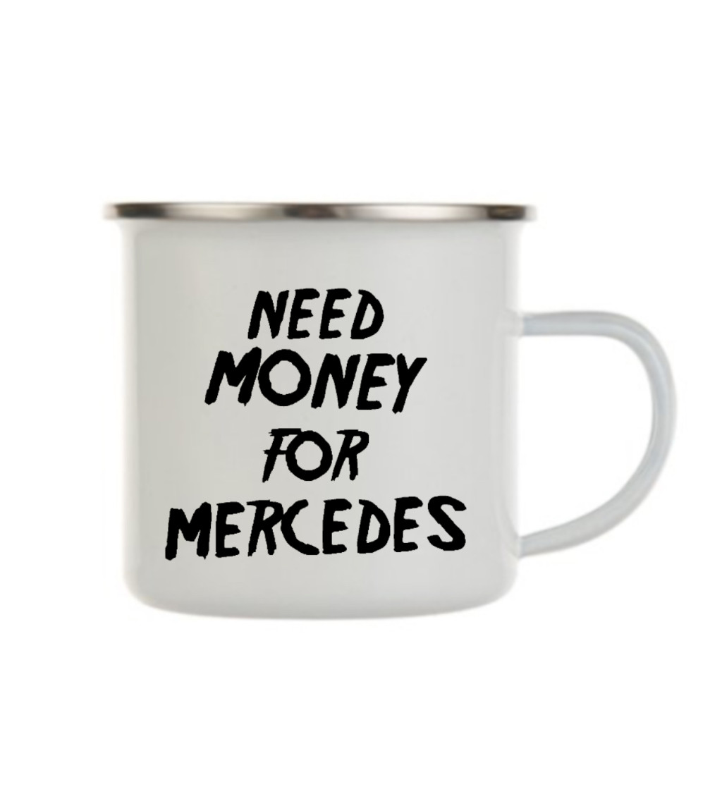 Plecháček bílý – Need money for Mercedes