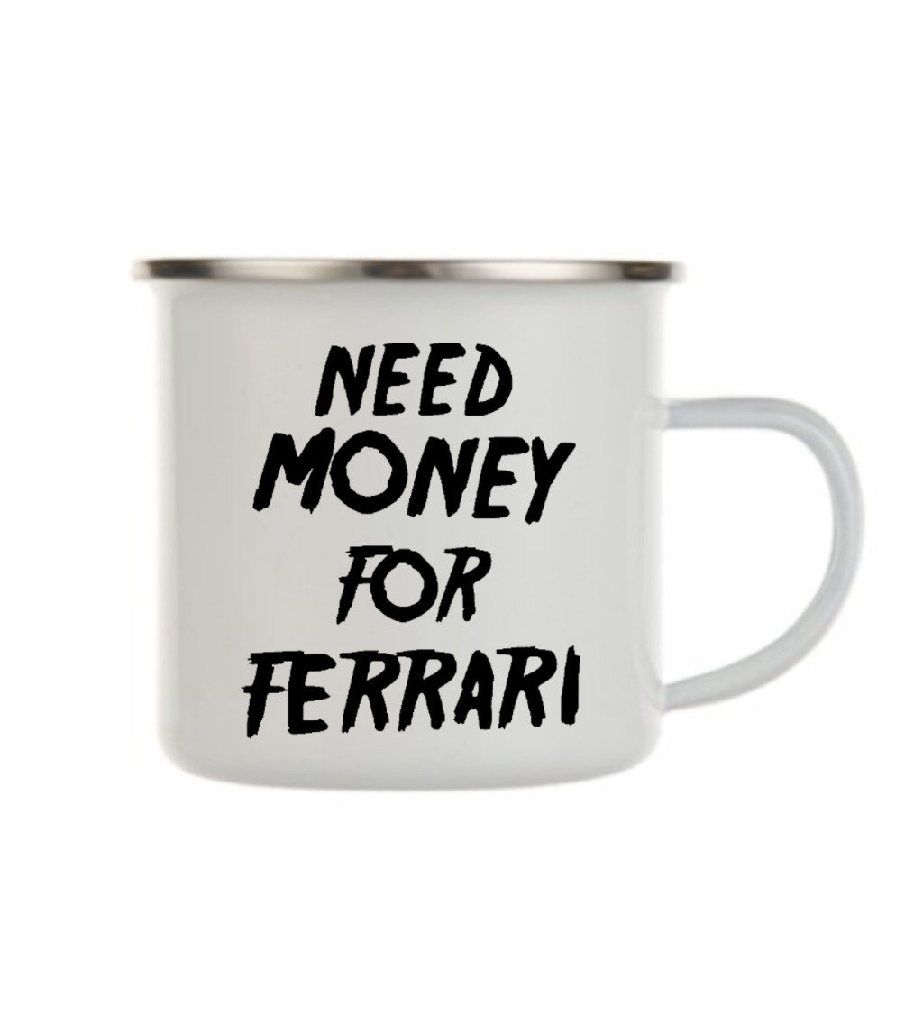 Plecháček bílý – Need money for Ferrari