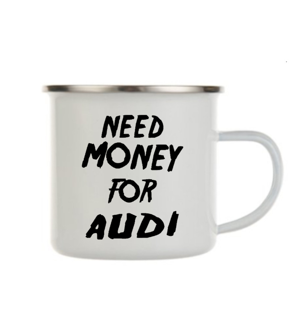 Plecháček bílý – Need money for Audi