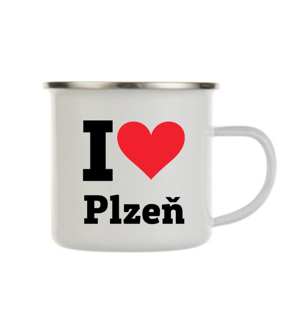 Bílý plecháček – I love Plzeň