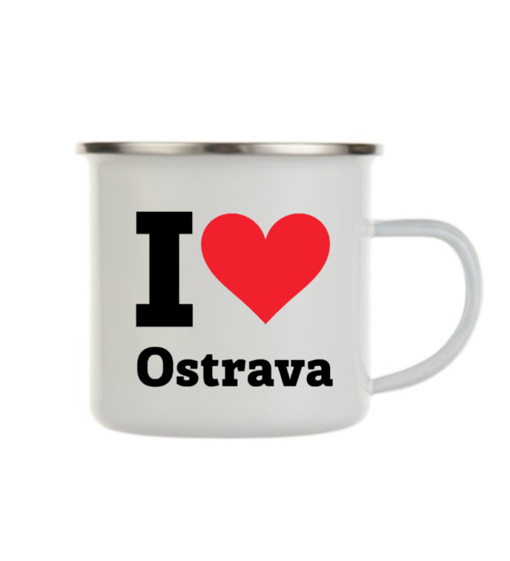 Bílý plecháček – I love Ostrava