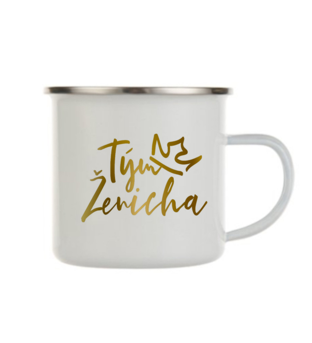 Bílý plecháček – Tým ženicha koruna