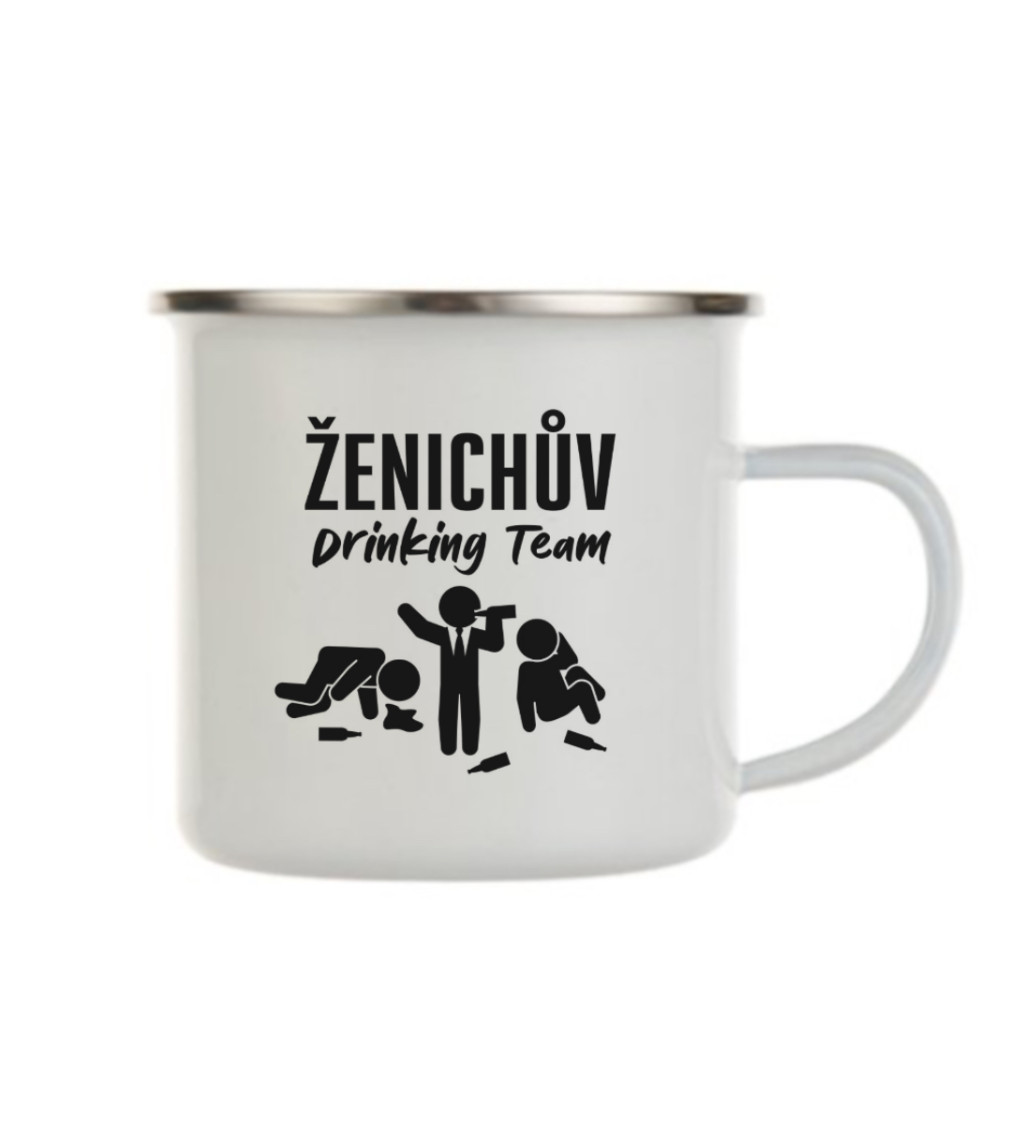 Bílý plecháček – Ženichův drinking team
